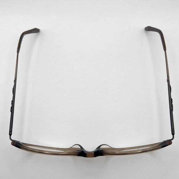 Cote D’Azur Miranda Oval Horn Full Eyeglass Frames Metal Plastic Brown 51-16-135 - Picture 10 of 12